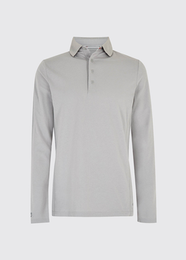 Freshford Men's Long-sleeved Polo - Platinum