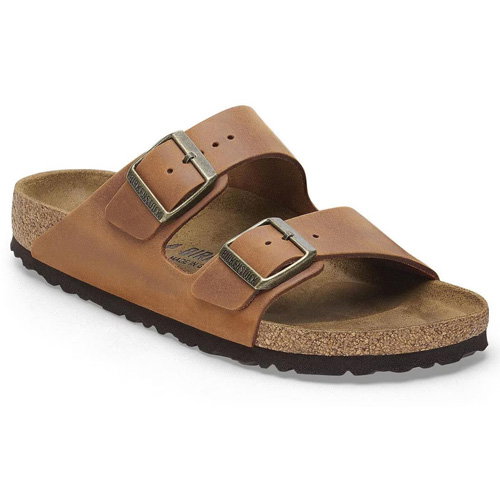 Shop Birkenstock Arizona Oiled Leather Sandals