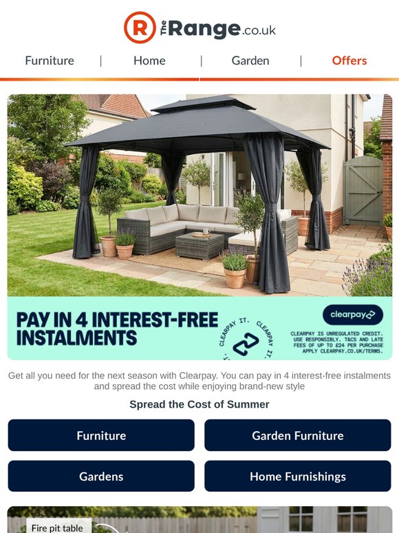 Home and Garden Favourites in 4 Interest-Free Instalments