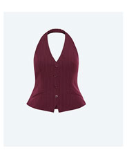 Shop Cora Blue Stripe Vest
