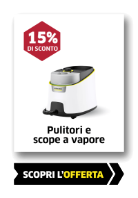 Pulitori e scope a vapore: scopri le offerte