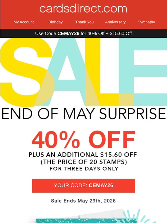 SURPRISE: 3-Day Flash Sale🌻SAVE 40% + Extra $15.60 Off!