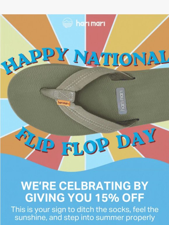 🩴 Happy National Flip Flop Day