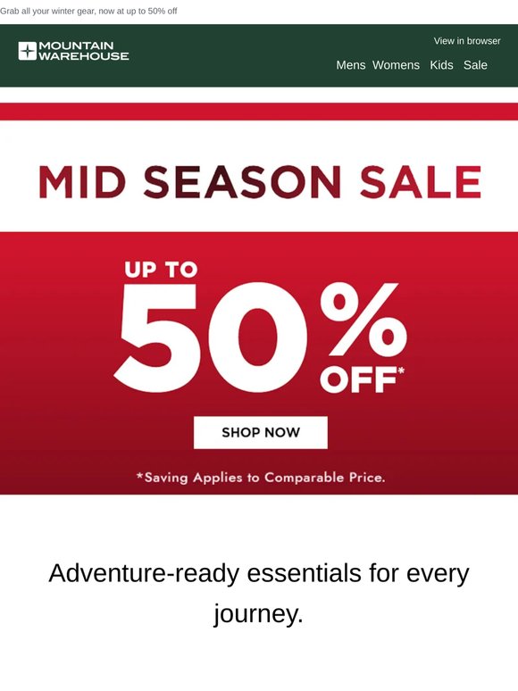 Our Mid Season Sale Has Begun