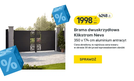 Brama dwuskrzydłowa Klikstrom Neva