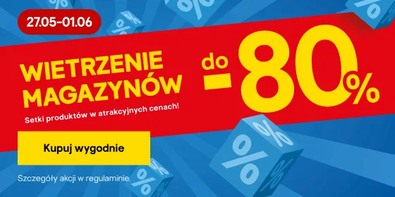 Wietrzenie magazynów do -80% | Setki produktów w atrakcyjnych cenach