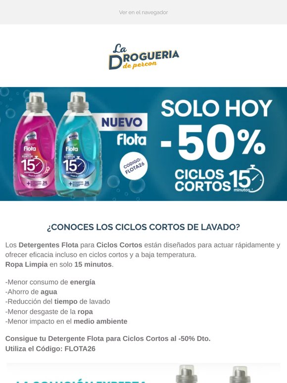 SOLOHOY 

-50% en Detergentes Flota⚡