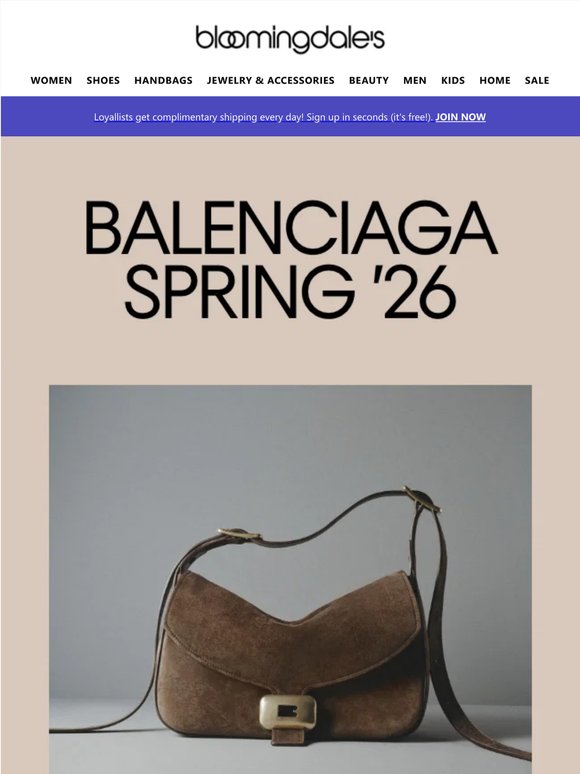 Just in: Balenciaga Spring ’26