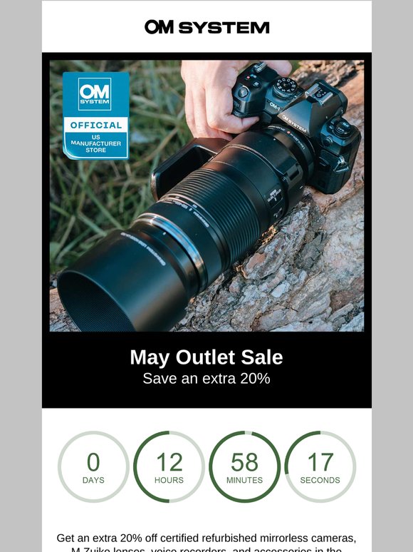 Outlet Sale, Final Hours: Save an Extra 20%
