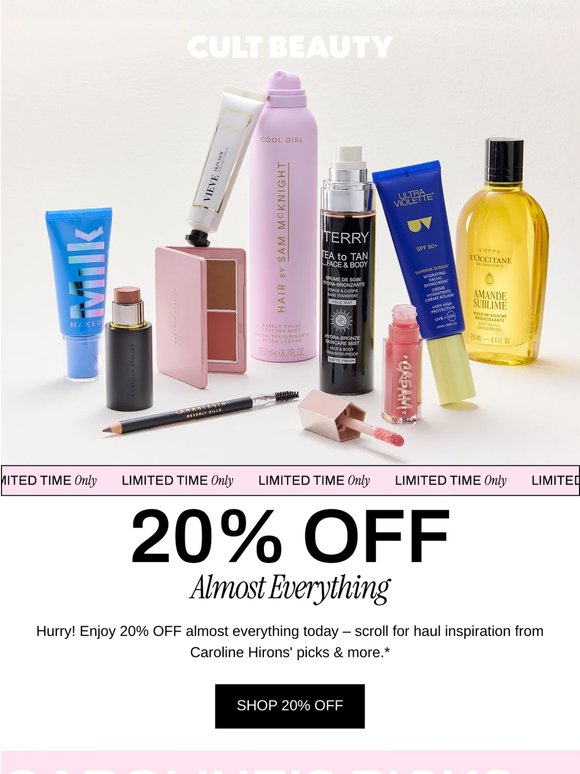 Quick! 20% OFF ends soon...