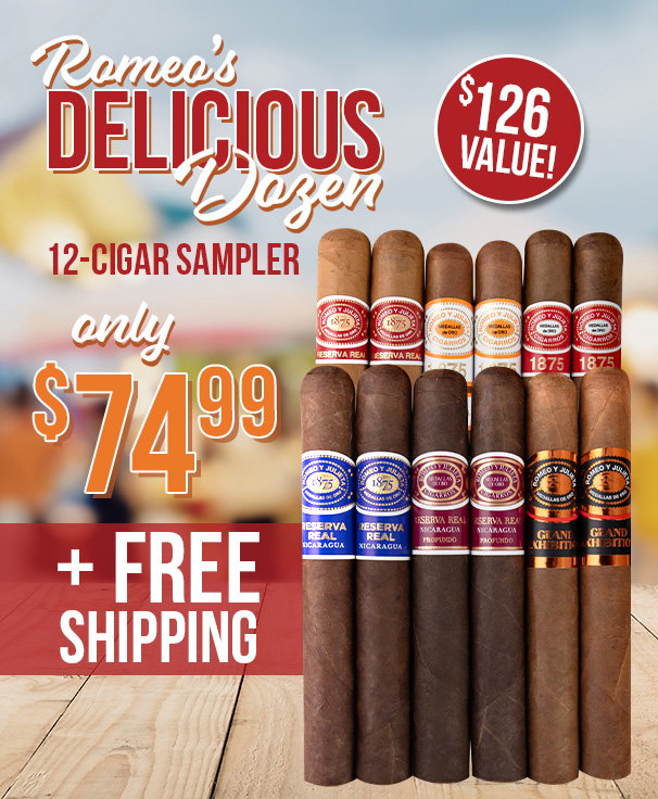 Get 12 Romeos under $6.25 apiece!