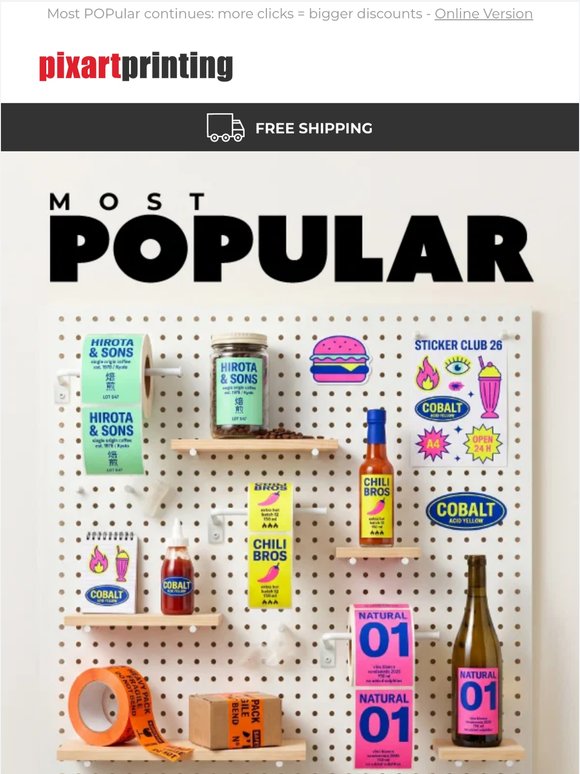Our bestsellers? Up to 40% off Labels and Stickers