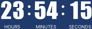 A digital timer displays 226:59:00 with 'HOURS', 'MINUTES', and 'SECONDS' labeled underneath. (ultrawide)