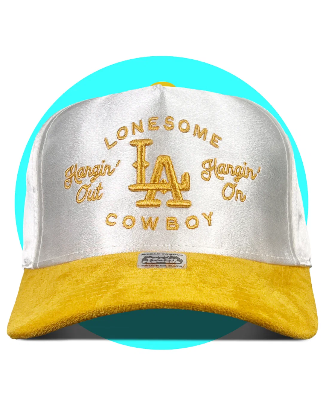 Image of Lonesome LA Cowboy Satin Suede Snapback Hat