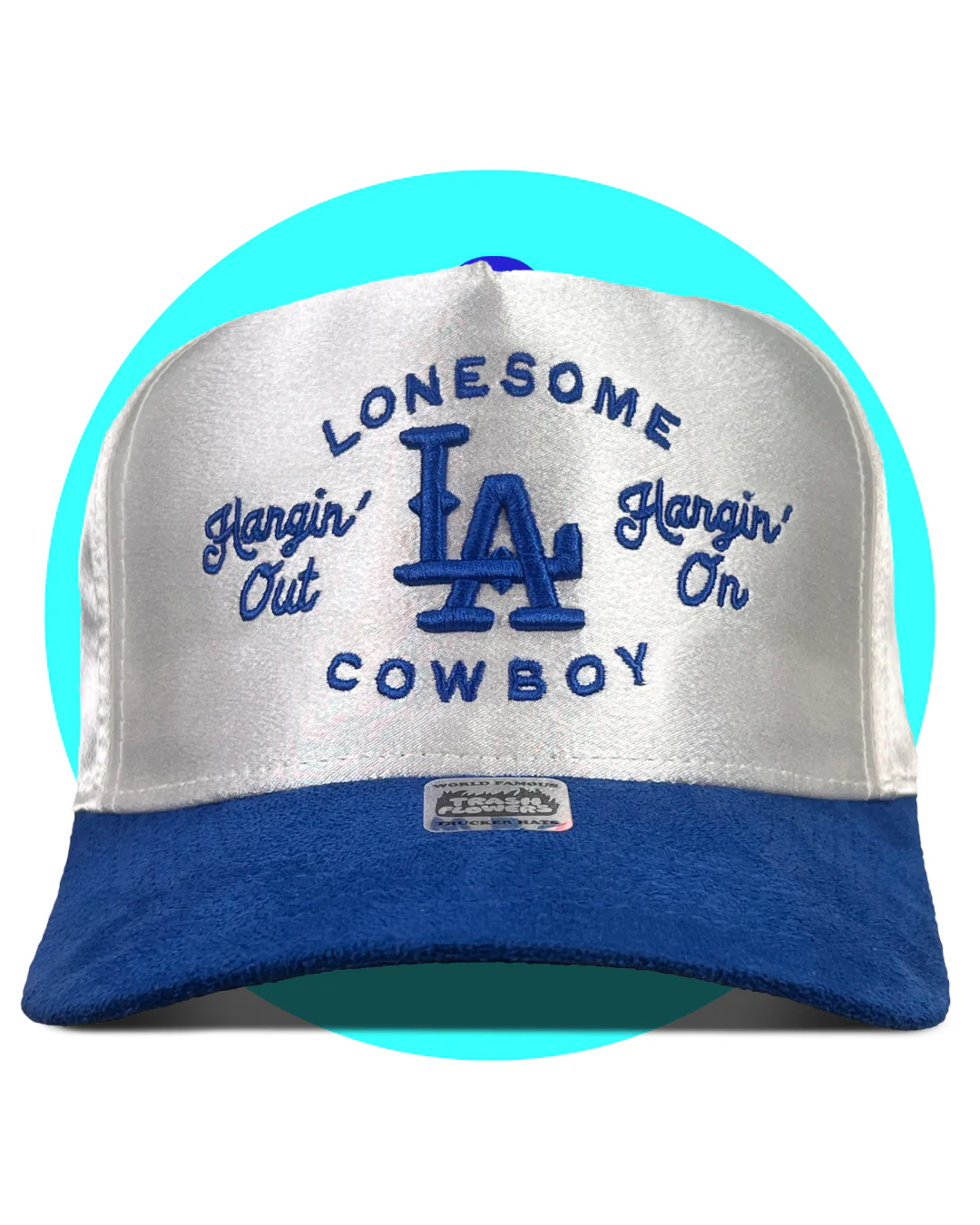 Image of Lonesome LA Cowboy Satin Suede Snapback Hat