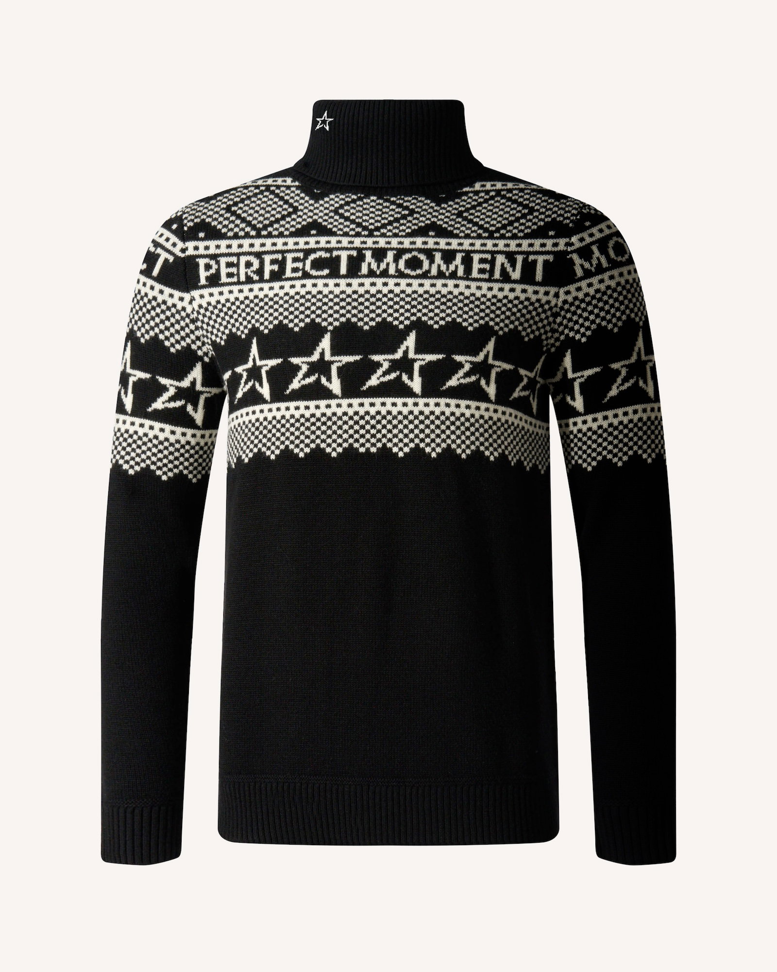 Fairisle Merino Wool Sweater - Black