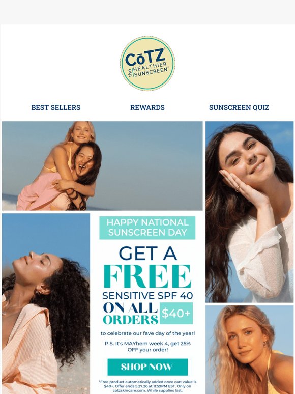 25% OFF + Free Sensitive ☀️