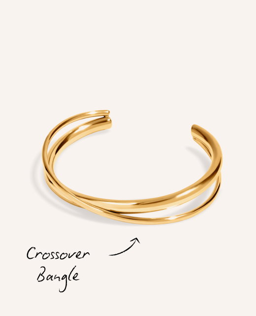 Crossover Bangle (Gold)