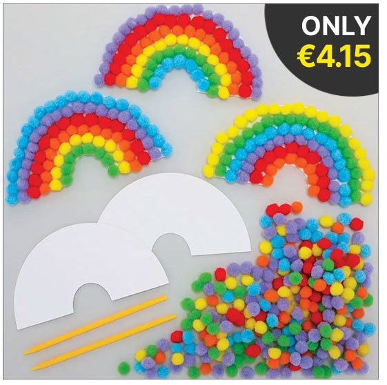 Rainbow Pom Pom Art Kits