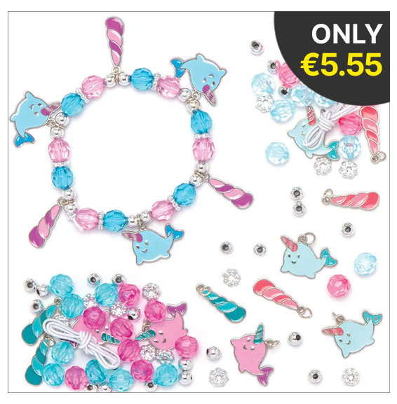 Unicorn Whale Charm Bracelet Kits