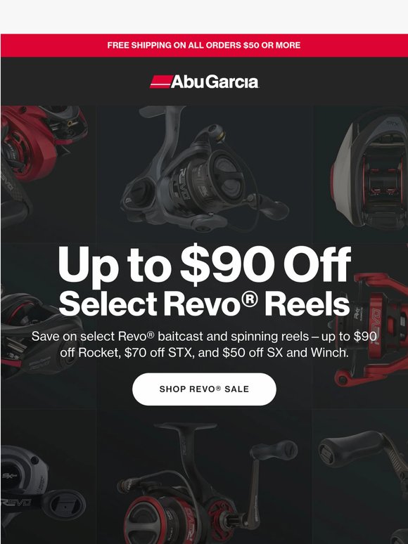 SAVE NOW 🚨 Huge Sale on Select Revo® Reels!