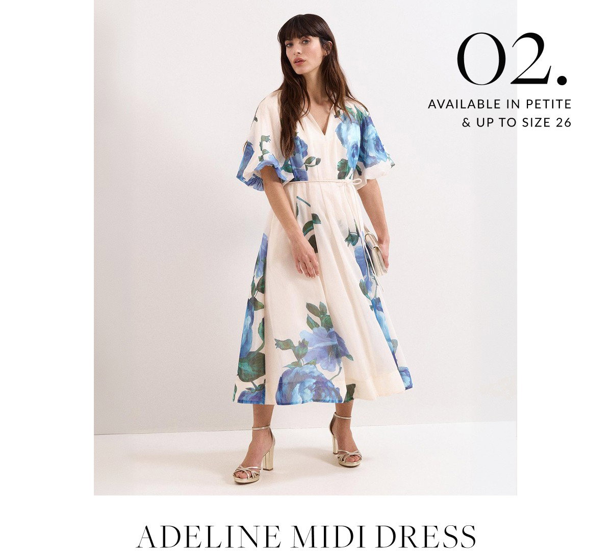 Adeline Linen Blend Floral Dress