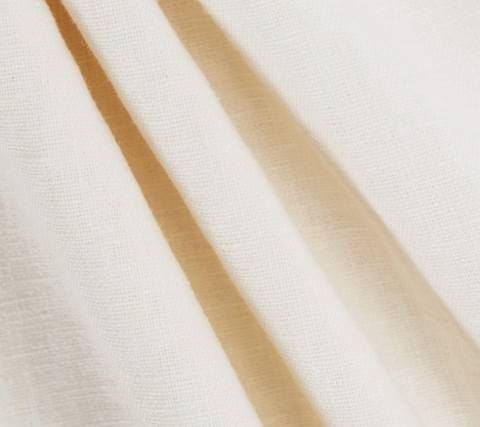 Ladies Linen Blend Button Detail Dress