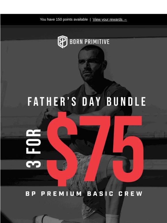 Build Dad’s Bundle | 3 Tees for $75