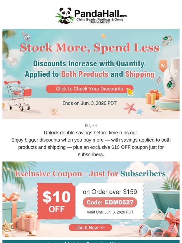 【Coupon Inside】Discounts Increase with Quantity, Check the Details >