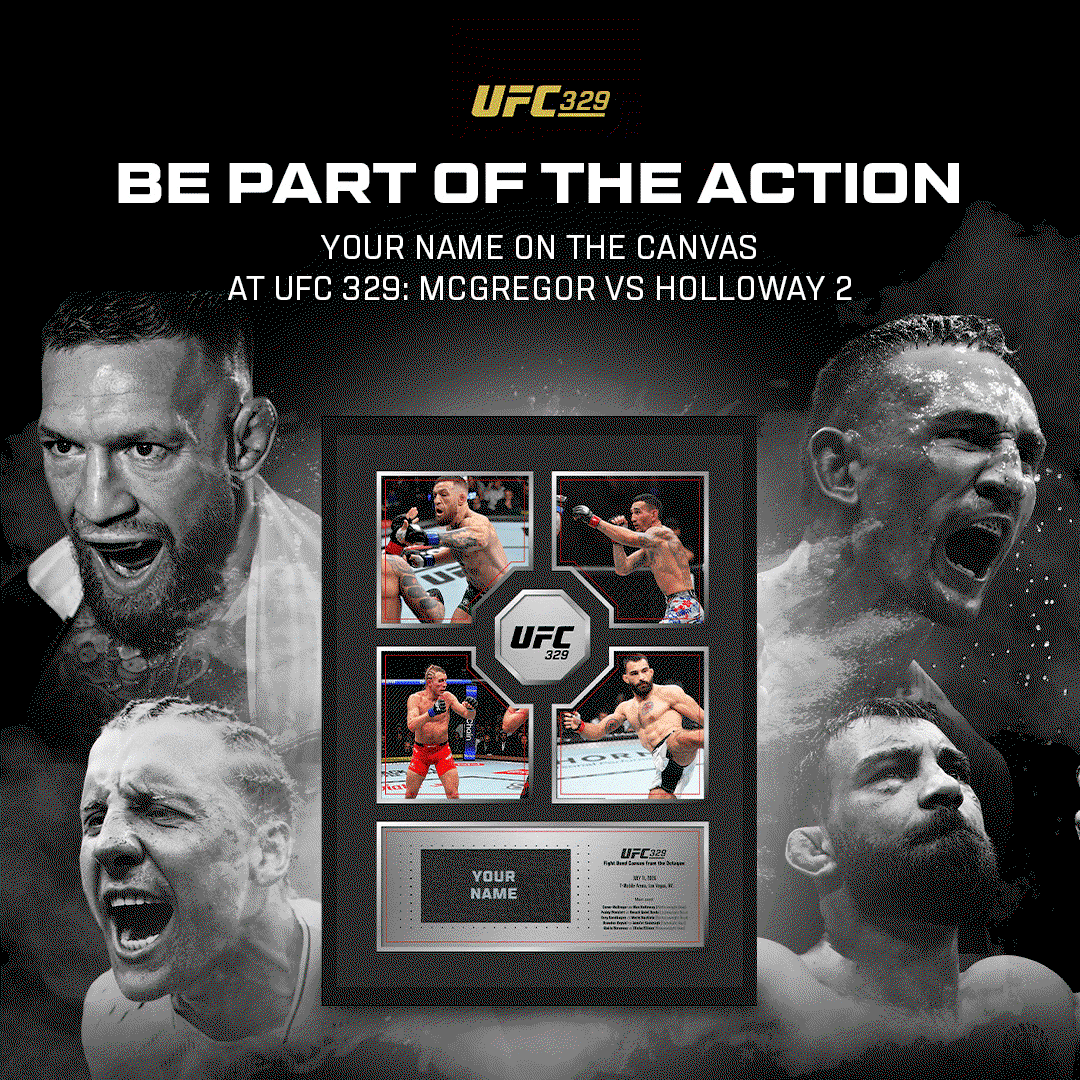 UFC Freedom 329 Name on Canvas