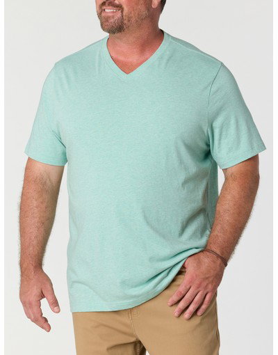 Moisture-Wicking Jersey V-Neck T-Shirt