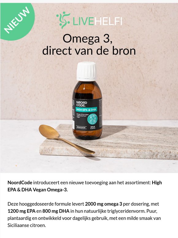 NoordCode’s hoogst gedoseerde omega 3 is hier