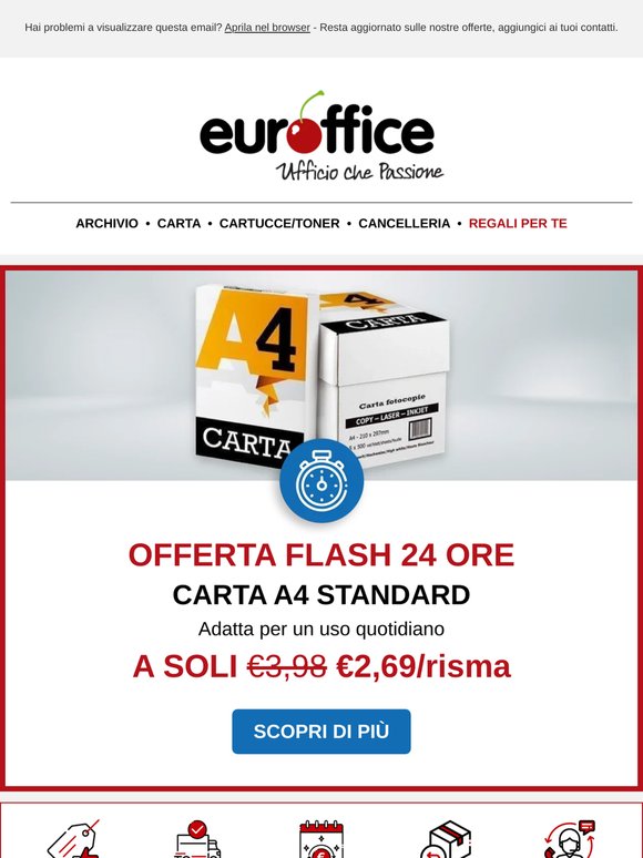 €2,69/risma: solo per altre 24 ore!