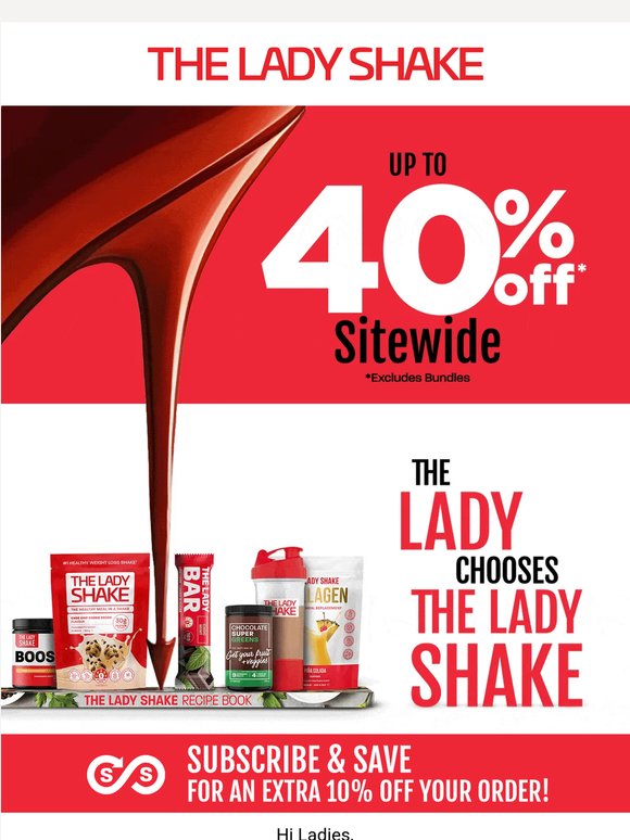 Your routine, your choice. Choose up to 40% Off sitewide! 🌸
