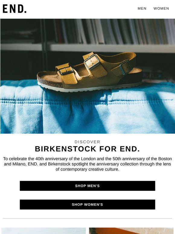Discover the Birkenstock anniversary collection at END.