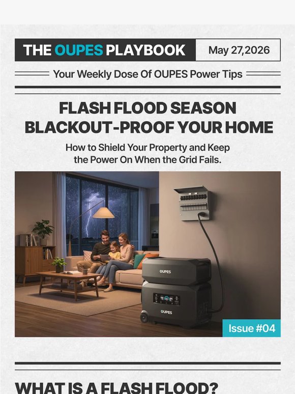 ⚠️ Flash Flood Season is Here: When the Water Rises, Will Your Power Stay On?