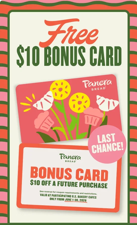 Last Chance! Free $10 Bonus Card