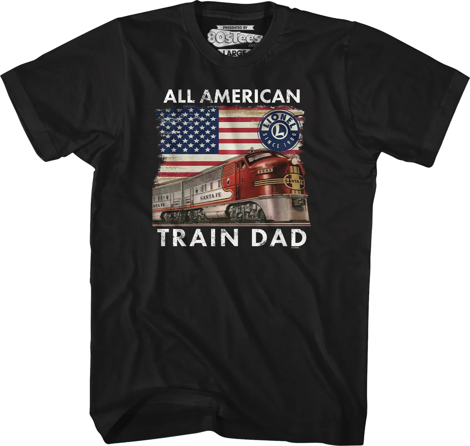 All American Train Dad Lionel Trains T-Shirt