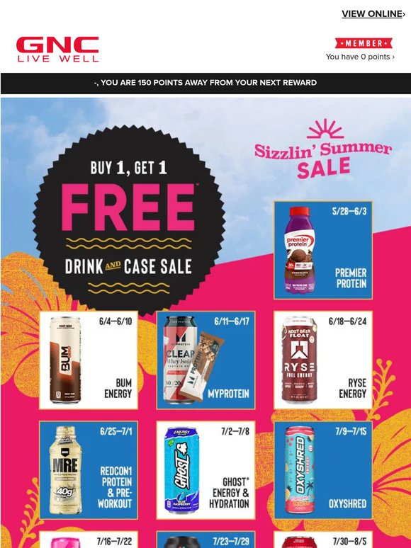 TOMORROW: BOGO FREE drinks ☀️