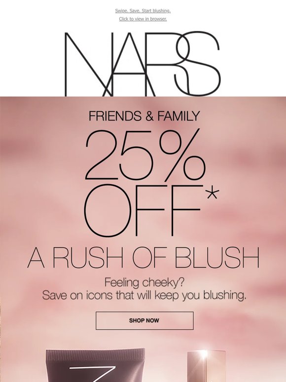 A treat for cheeks. 25% off.