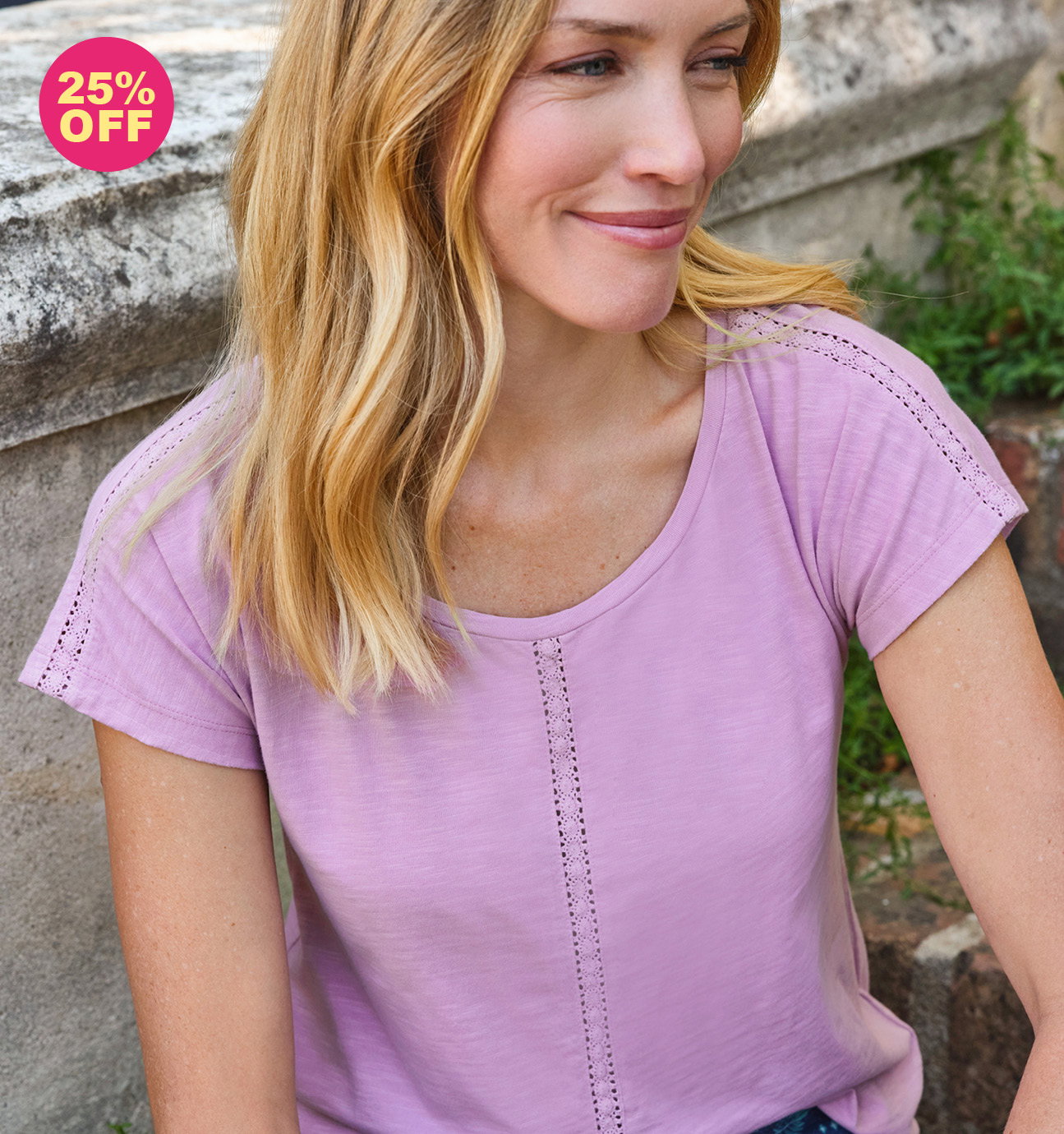 Lace Insert Tshirt