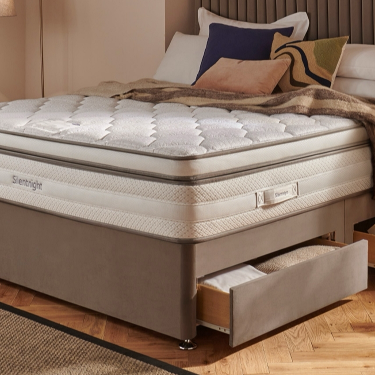 Silentnight ThermaCool Memory 2500 Mirapocket Boxtop Mattress & Divan