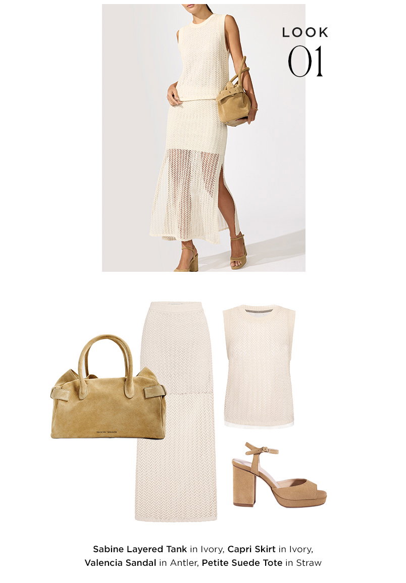 Sabine Layered Tank and Capri Skirt