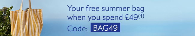 Your free summer bag when you spend £49(1)