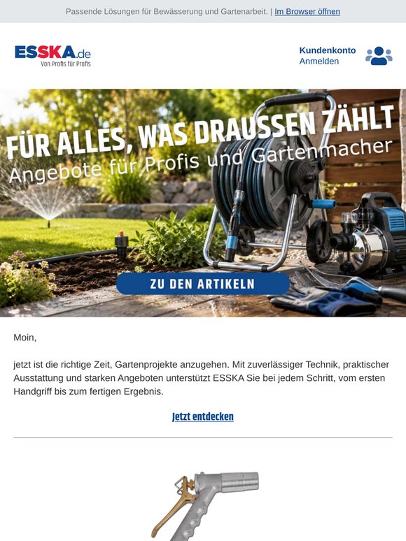 Angebote für Profis und Gartenmacher