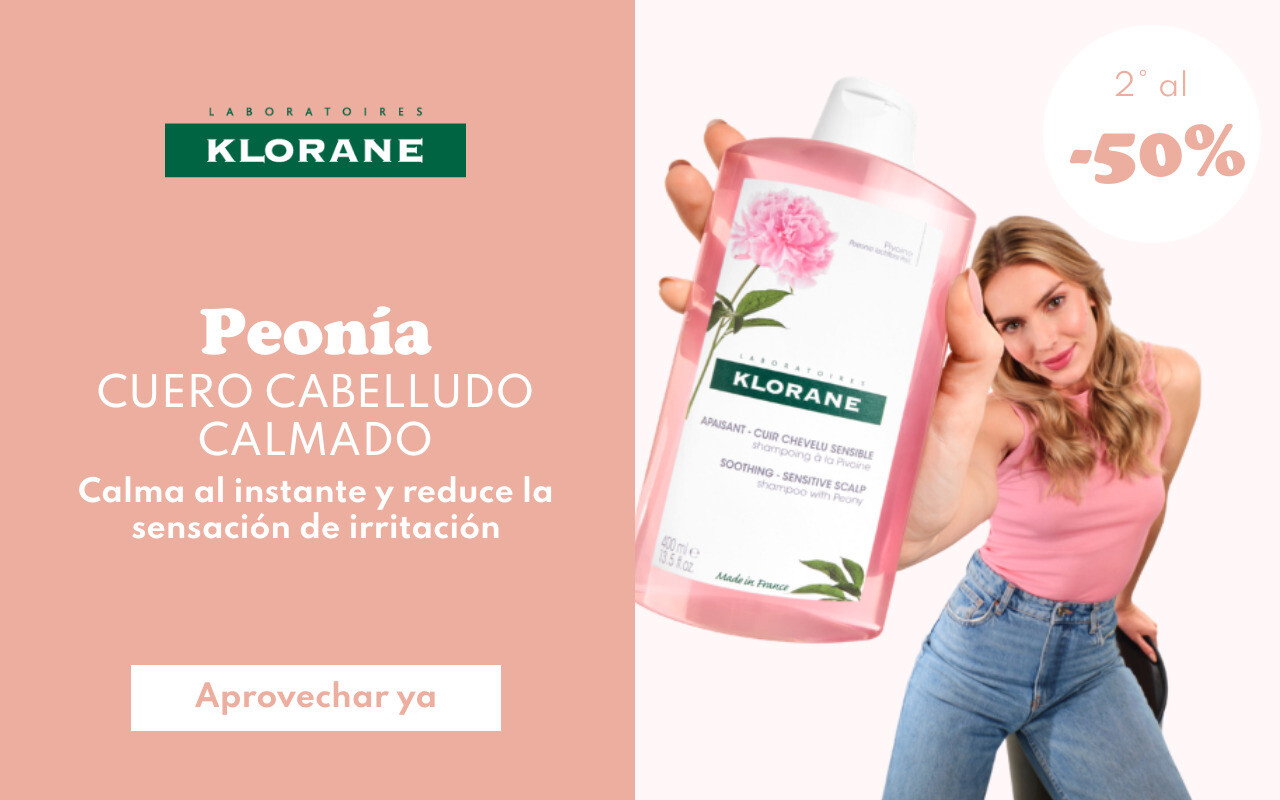 Klorane Peonía Champú calmante Cuero cabelludo sensible Bio 400 ml