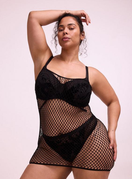 Nightfall Open Net Wirefree Chemise