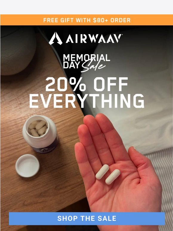 TIME’S (ALMOST) UP: 20% OFF