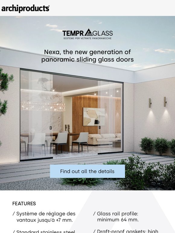 Tempraglass’s new-generation sliding panoramic glazing system