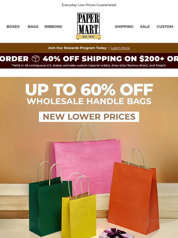 Lower Prices Are In the Bag 🛍️